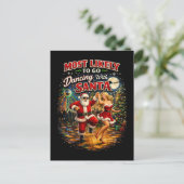 Carte Postale Danse avec le Père Noël (Debout devant)