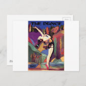 Carte Postale Danse avec les papillons (Devant / Derrière)