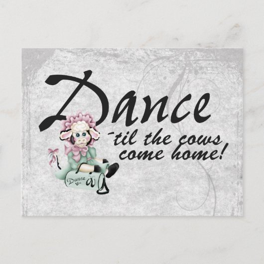 Carte Postale Danse avec les vaches (Devant)