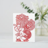 Carte Postale Danse avec lion (Debout devant)