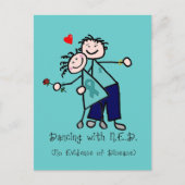 Carte Postale Danse avec N.E.D. Cancer de l'ovaire (Devant)