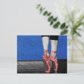 Carte Postale Danse Ballerina Ballet Chaussures (Debout devant)