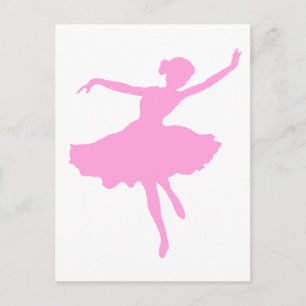 Carte Postale Danse Ballerina en rose