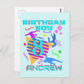 Carte Postale Danse Break Hip Hop Anniversaire Garçon Équivalent (Devant / Derrière)