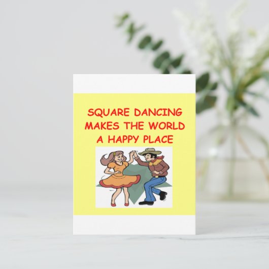 Carte Postale danse carrée (Debout devant)