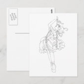 Carte Postale Danse Cello (Devant / Derrière)
