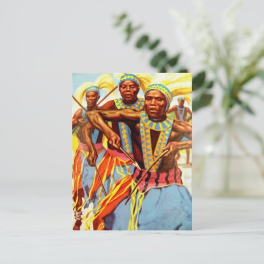 Carte Postale Danse cérémonielle (Debout devant)