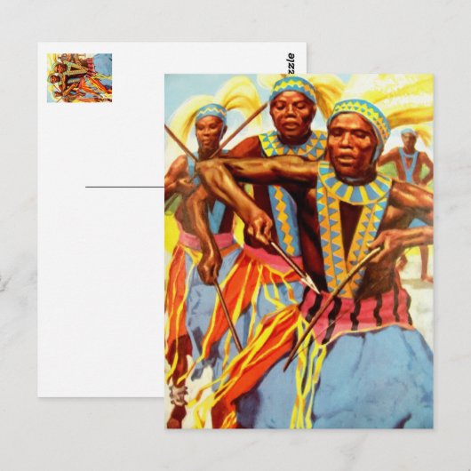 Carte Postale Danse cérémonielle (Devant / Derrière)