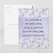 Carte Postale Danse comme personne ne regarde (Devant / Derrière)