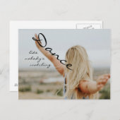 Carte Postale Danse comme personne ne regarde (Devant / Derrière)