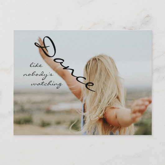 Carte Postale Danse comme personne ne regarde (Devant)