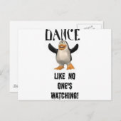 Carte Postale Danse... Comme si personne ne regardait ! (Devant / Derrière)