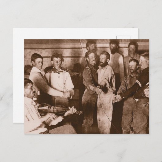 Carte Postale Danse Cowboy (Devant / Derrière)