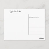 Carte Postale Danse d'anniversaire de ballerine éléphant (Dos)