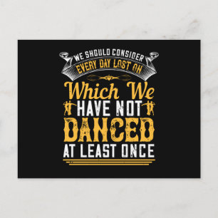 Carte Postale Danse - Danser Au Moins Une Fois Par Jour