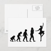 Carte Postale Danse de ballet (Devant / Derrière)