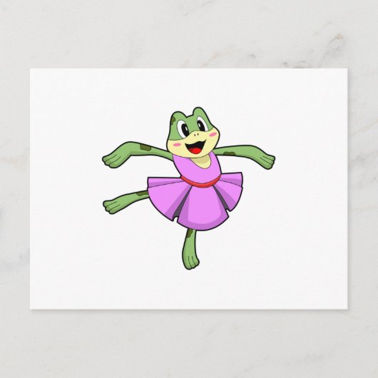 Carte Postale Danse de ballet de grenouille (Devant)