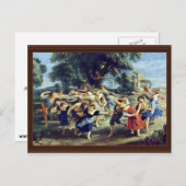 Carte Postale Danse De Grange De Rubens Peter Paul (Meilleure Qu (Devant / Derrière)