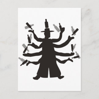 Carte Postale Danse de la bouteille hassidique