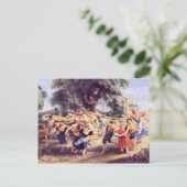 Carte Postale Danse de la grange par Paul Rubens (Debout devant)