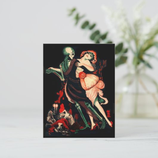 Carte postale Danse de la mort (Debout devant)