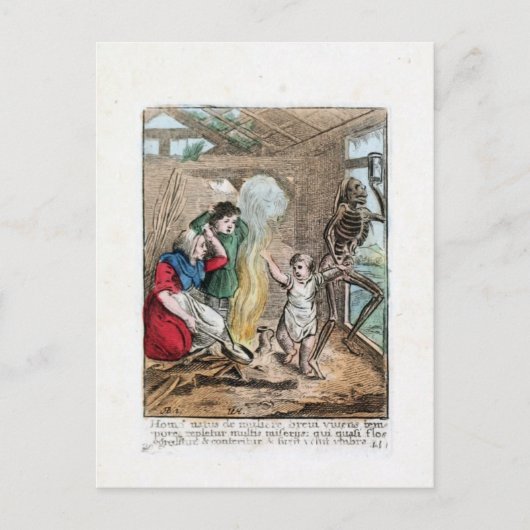 Carte Postale Danse de la mort - L'enfant - 1816 couleur Imprime (Devant)