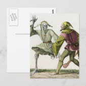 Carte Postale Danse de la mort - L'idiot (Devant / Derrière)