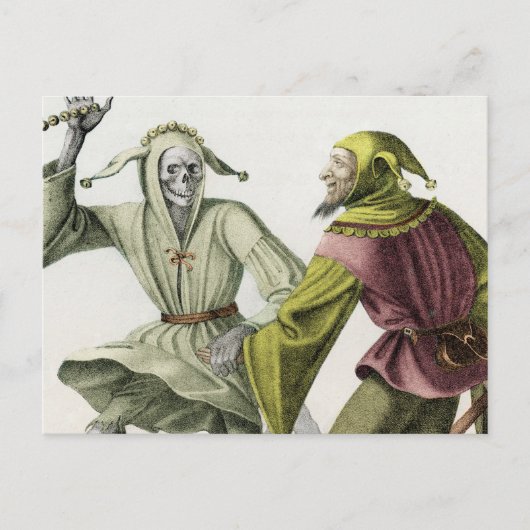 Carte Postale Danse de la mort - L'idiot (Devant)