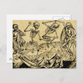 Carte Postale Danse De La Mort Par Michael Wolgemut 1493 (Devant / Derrière)