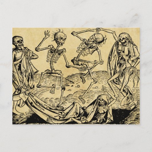 Carte Postale Danse De La Mort Par Michael Wolgemut 1493 (Devant)