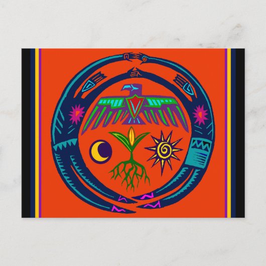 Carte Postale Danse de la pluie (Devant)