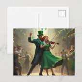 Carte Postale Danse de la Saint-Patrick (Devant / Derrière)