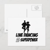Carte Postale DANSE DE LIGNE cool conceptions (Devant / Derrière)