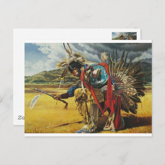 Carte Postale Danse de pluie (Devant / Derrière)