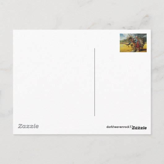 Carte Postale Danse de pluie (Dos)