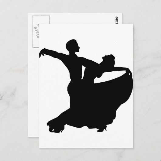 Carte Postale Danse de salon (Devant / Derrière)