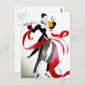 CARTE POSTALE DANSE DE SALON (Devant / Derrière)