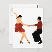 Carte Postale Danse de salon (Devant / Derrière)