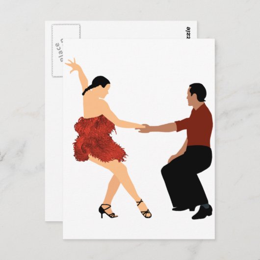 Carte Postale Danse de salon (Devant / Derrière)