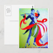 CARTE POSTALE DANSE DE SALON (Devant / Derrière)