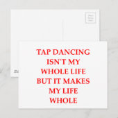 CARTE POSTALE DANSE DE TAP (Devant / Derrière)