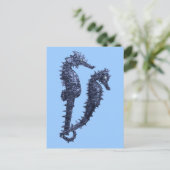 Carte Postale Danse Des Chevaux De Mer (Bleu) (Debout devant)