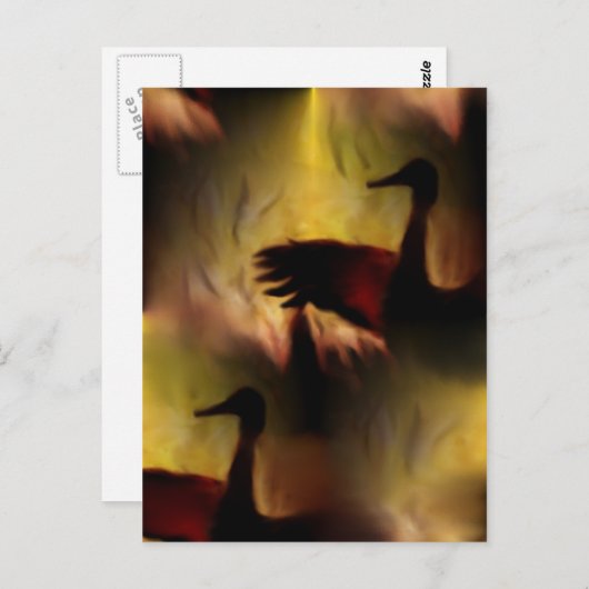 Carte Postale Danse Des Grues (Devant / Derrière)