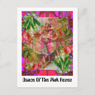 Carte Postale Danse Des Roses Rose
