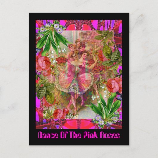 Carte Postale Danse Des Roses Rose (Devant)
