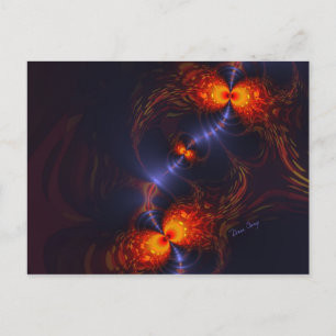 Carte Postale Danse des yeux - Indigo et Gold Sight