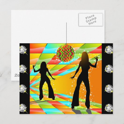 Carte Postale Danse Disco (Devant / Derrière)