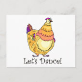 Carte Postale Danse du poulet (Devant)
