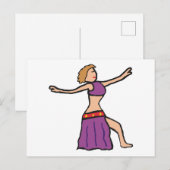 Carte Postale Danse du ventre (Devant / Derrière)