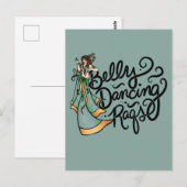 Carte Postale Danse du ventre Raqs Danseuse du ventre (Devant / Derrière)